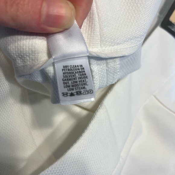 NWT!!! St John White Ankle Straight Leg High Waist Pants K810Q81 - Picture 4 of 12